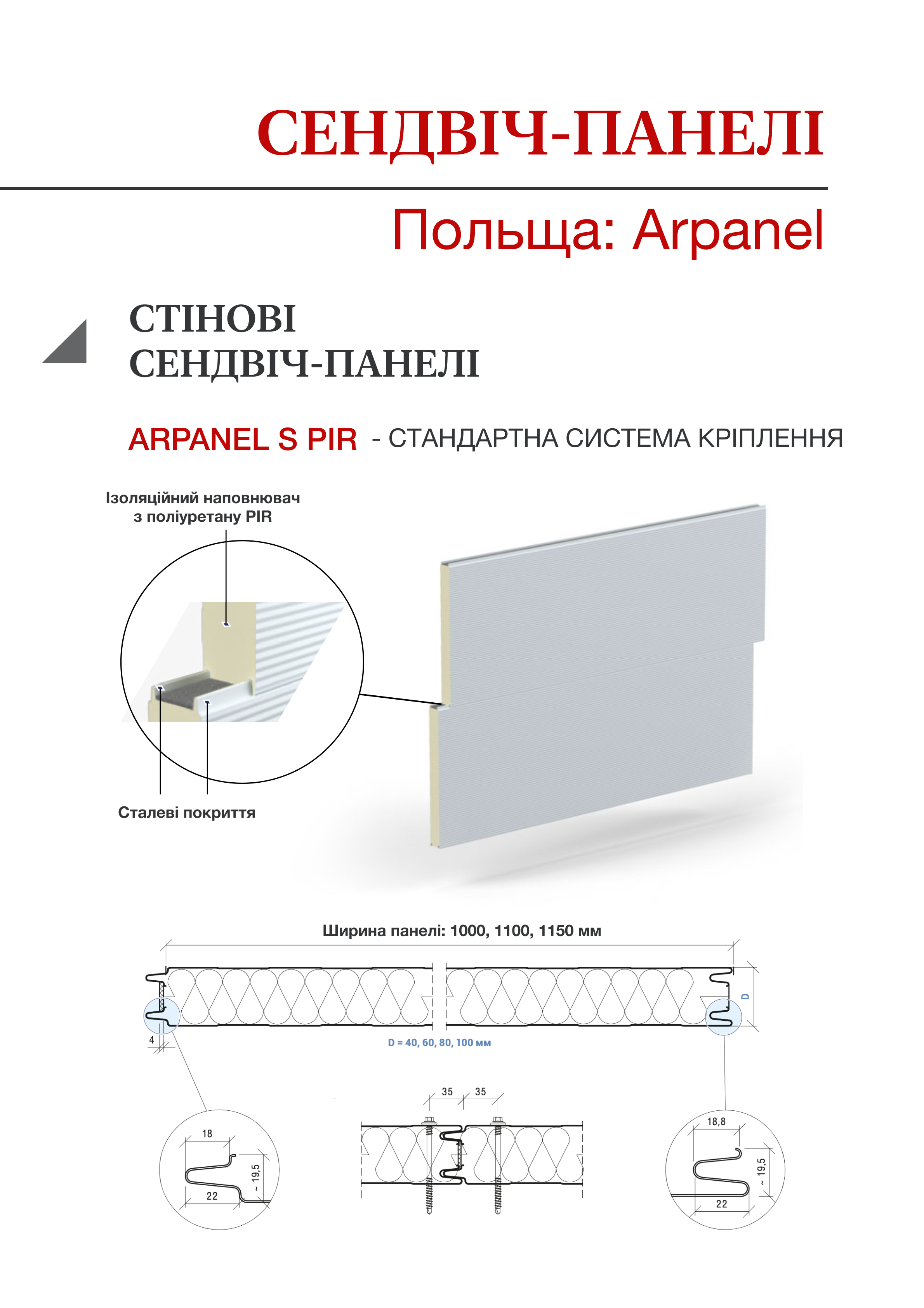  Сендвіч-панелі | Польща: Arpanel