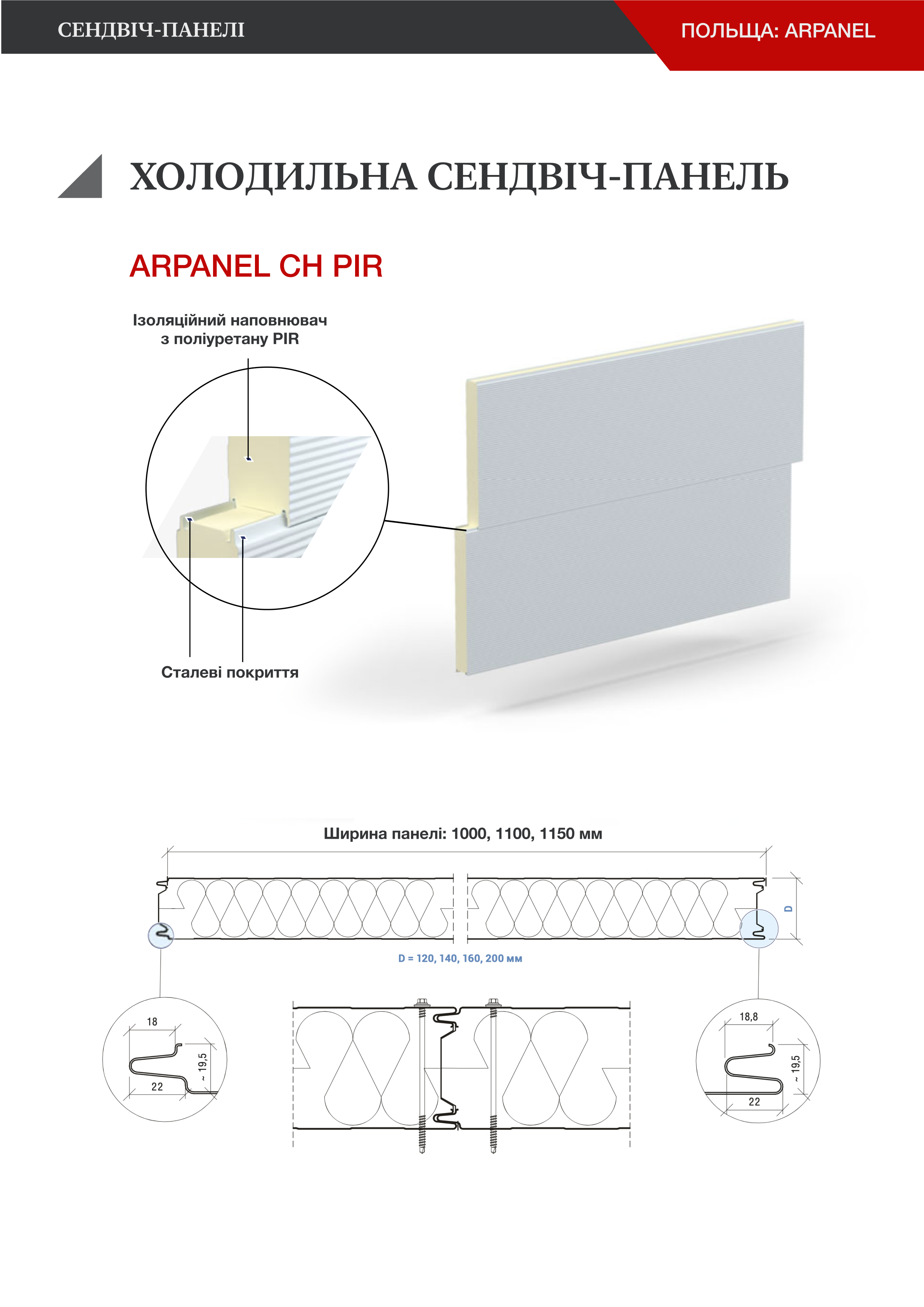  Сендвіч-панелі | Польща: Arpanel