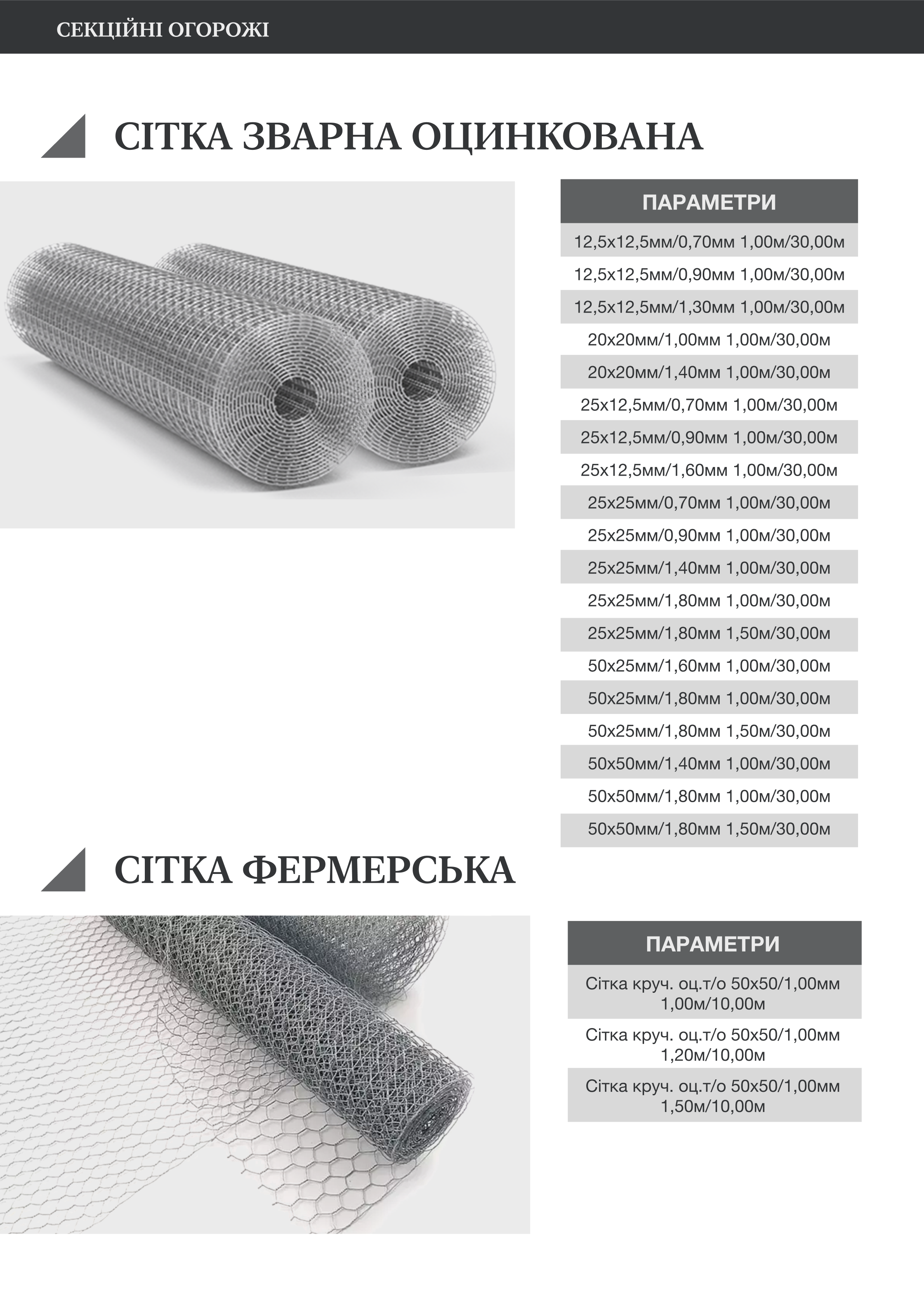  СЕКЦІЙНІ ОГОРОЖІ