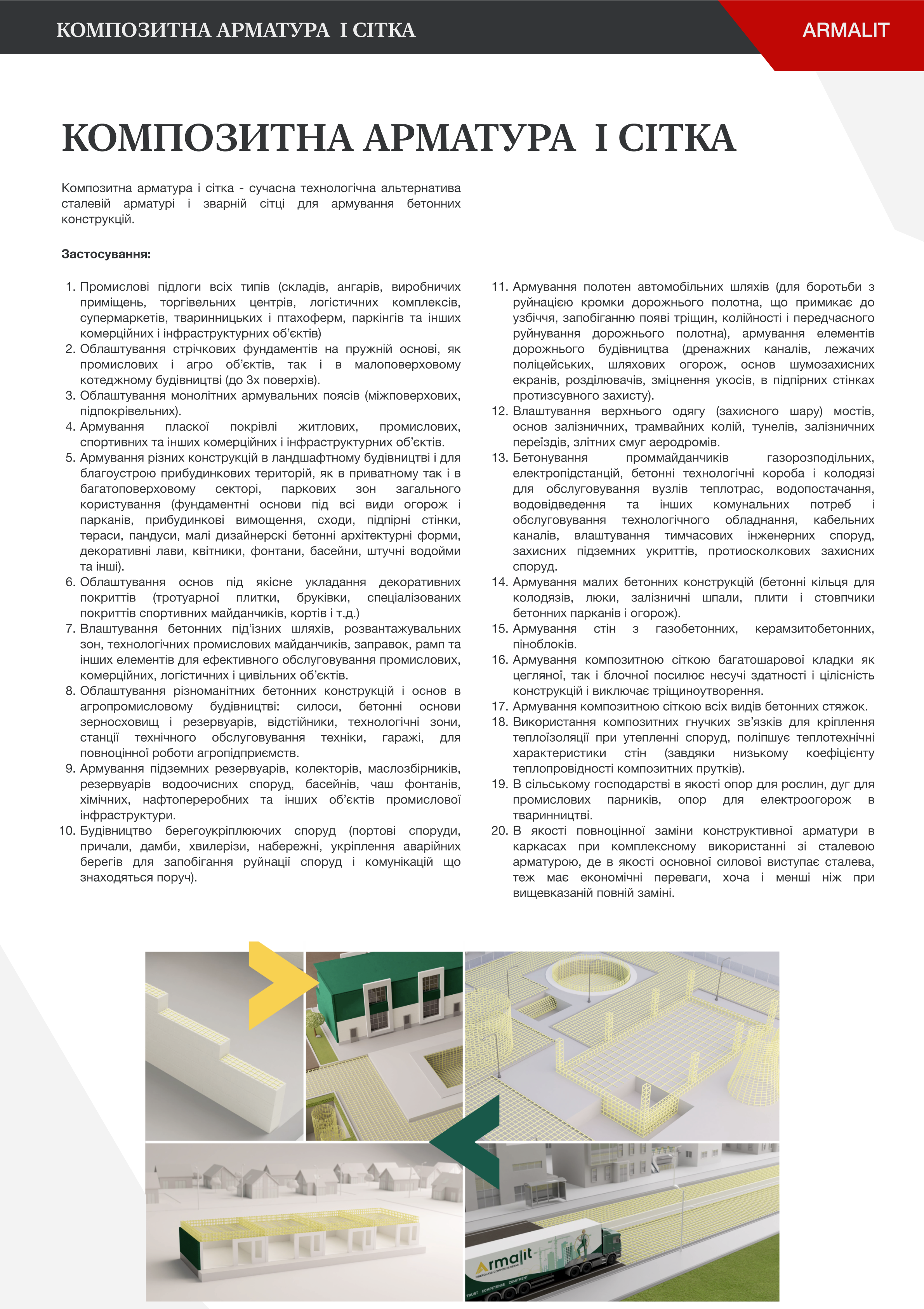  Композитна арматура і сітка